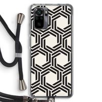 Geometrisch patroon: Xiaomi Redmi Note 10 Pro Transparant Hoesje met koord