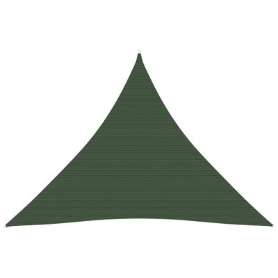 VidaXL Zonnezeil 160 g/m² 5x5x5 m hdpe donkergroen