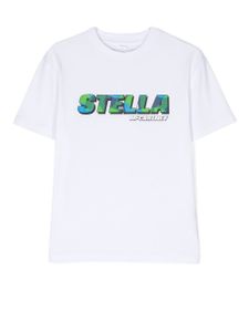 Stella McCartney Kids t-shirt à logo imprimé - Blanc