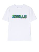 Stella McCartney Kids t-shirt à logo imprimé - Blanc