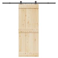 VidaXL Doos met onderdelen voor schuifdeur 213,5 cm staal zwart