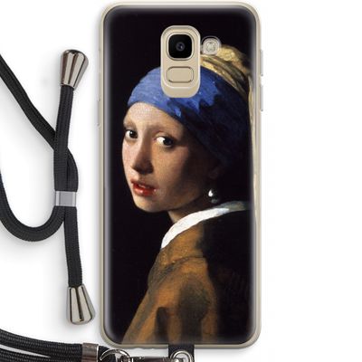 The Pearl Earring: Samsung Galaxy J6 (2018) Transparant Hoesje met koord