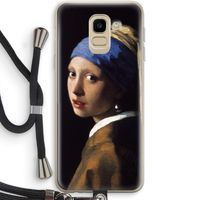 The Pearl Earring: Samsung Galaxy J6 (2018) Transparant Hoesje met koord
