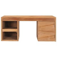 The Living Store Koloniale Houten Salontafel - 90 x 50 x 40 cm - Massief Teakhout - thumbnail