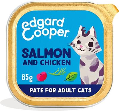 Cat adult pate sAlmon/chicken 85g - Edgard en cooper