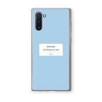 Reminder: Samsung Galaxy Note 10 Transparant Hoesje