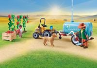 PLAYMOBIL Country - Tractor met aanhanger en watertank Constructiespeelgoed - thumbnail