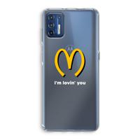 I'm lovin' you: Motorola Moto G9 Plus Transparant Hoesje