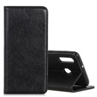 Magnetische retro Crazy Horse textuur horizontale Flip lederen case voor Galaxy A40 met houder & kaartsleuven & fotolijstjes (zwart)