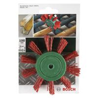 Bosch Accessories 2609256543 Waaierborstel voor boormachines - nylondraad met korund schuurmiddel K80, 100 mm diameter = 100 mm Schacht-Ø 6 mm 1 stuk(s)