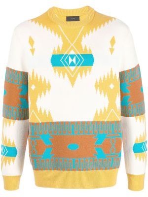 Alanui pull Icon Jacquard à motif abstrait - Tons neutres