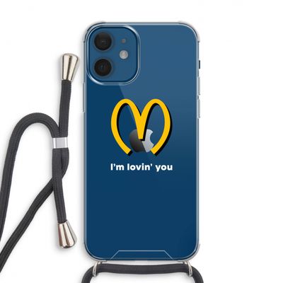 I'm lovin' you: iPhone 12 Transparant Hoesje met koord