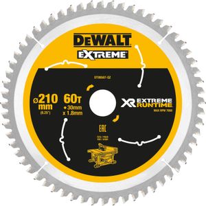 DEWALT Cirkelzaagblad DT99567, 210 / 30mm zaagblad 60 Tanden