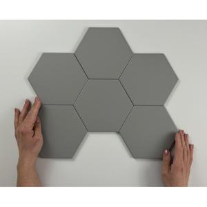 Cifre Ceramica Hexagon Timeless wand- en vloertegel - 15x17cm - 9mm - Zeshoek - Grijs mat glans SW07311860