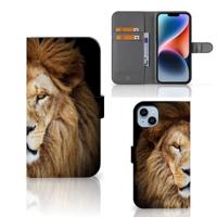 iPhone 15 Plus | Telefoonhoesje | Met pasjeshouder | Leeuw