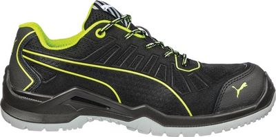 Puma Veiligheidsschoen | maat 46 zwart/groen | S1P SRC ESD EN ISO 20345 | microvezel/mesh | 1 stuk - 64.421.0-46 64.421.0-46
