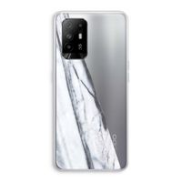 Gestreepte marmer: Oppo A94 5G Transparant Hoesje