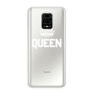 Queen zwart: Xiaomi Redmi Note 10 Lite Transparant Hoesje