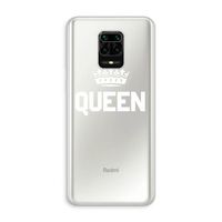 Queen zwart: Xiaomi Redmi Note 10 Lite Transparant Hoesje