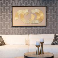 Richmond Wall Art 'Eden' 145 x 85cm, kleur goud Richmond Wall Art 'Eden' 145 x 85cm, kleur goud