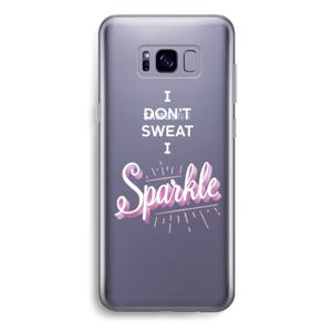 Sparkle quote: Samsung Galaxy S8 Plus Transparant Hoesje