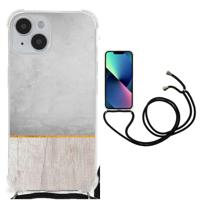 iPhone 14 Stevig Telefoonhoesje Wood Concrete