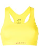 7 DAYS Active brassière de sport à logo imprimé - Jaune