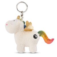 Nici pluchen sleutelhanger eenhoorn regenboog yang, 10cm