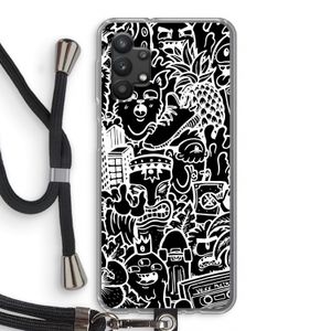 Vexx Black Mixtape: Samsung Galaxy A32 5G Transparant Hoesje met koord