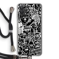 Vexx Black Mixtape: Samsung Galaxy A32 5G Transparant Hoesje met koord