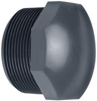 Aquaforte Stop Buitendraad 1 inch - Robuust PVC voor Waterdichte Vijververbindingen