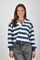 Denimist t-shirt DSW0110-972 blue/ecru wide stripe