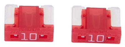 Dresselhaus Mini-fuse 10a/ 2 pcs. low profile/ red