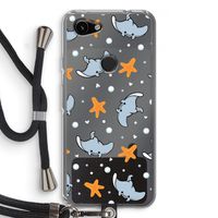 Manta: Pixel 3a Transparant Hoesje met koord