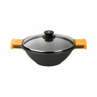 Pan BRA Braisogona_A272028 Zwart Zwart/Oranje Metaal Aluminium Ø 24 cm Ø 28 cm - thumbnail