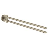 GROHE Essentials 2-lids handdoekhouder draaibaar 45cm geborsteld nikkel 40371EN1