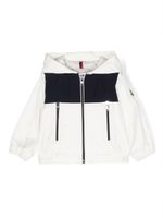 Moncler Enfant veste à patch logo - Blanc