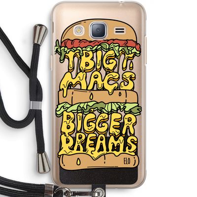 Big Macs Bigger Dreams: Samsung Galaxy J3 (2016) Transparant Hoesje met koord