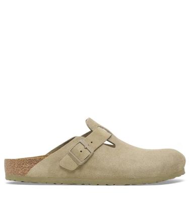 BIRKENSTOCK - Boston | faded khaki Suede Unisex