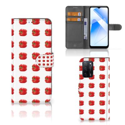 OPPO A16/A16s/A54s | Book Cover | Paprika Red