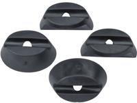 Basil buddy rubberen ringen - set van 4 - zwart