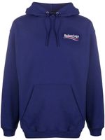 Balenciaga hoodie Political Campaign - Bleu - thumbnail