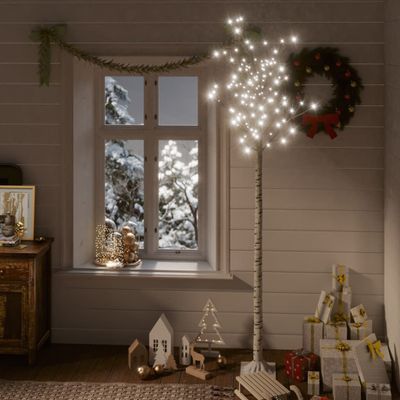 VidaXL Kerstboom wilg met 200 koudwitte led&apos;s binnen en buiten 2,2 m