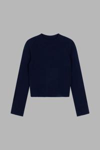 Chunky knit cashmere trui met hoge kraag