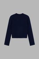 Chunky knit cashmere trui met hoge kraag