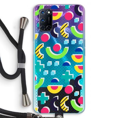 8-bit N°1: Oppo A52 Transparant Hoesje met koord
