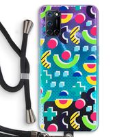8-bit N°1: Oppo A52 Transparant Hoesje met koord