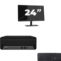 HP ProDesk 400 G7 SFF - Intel Core i7-10e Generatie - 8GB RAM - 256GB SSD - Windows 11 + 1x 24 inch Monitor