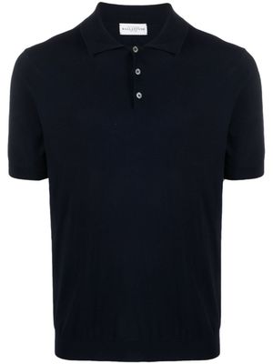 Ballantyne polo en coton à manches courtes - Bleu