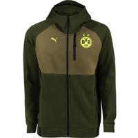 PUMA Borussia Dortmund Pumatech Vest 2024-2025 Donkergroen Olijfgroen Geel